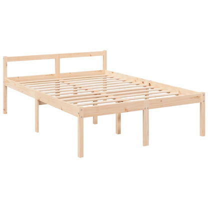 Estrutura de cama casal 135x190 cm pinho maciço