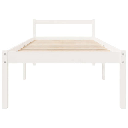 Cama para idosos 100x200 cm pinho maciço branco