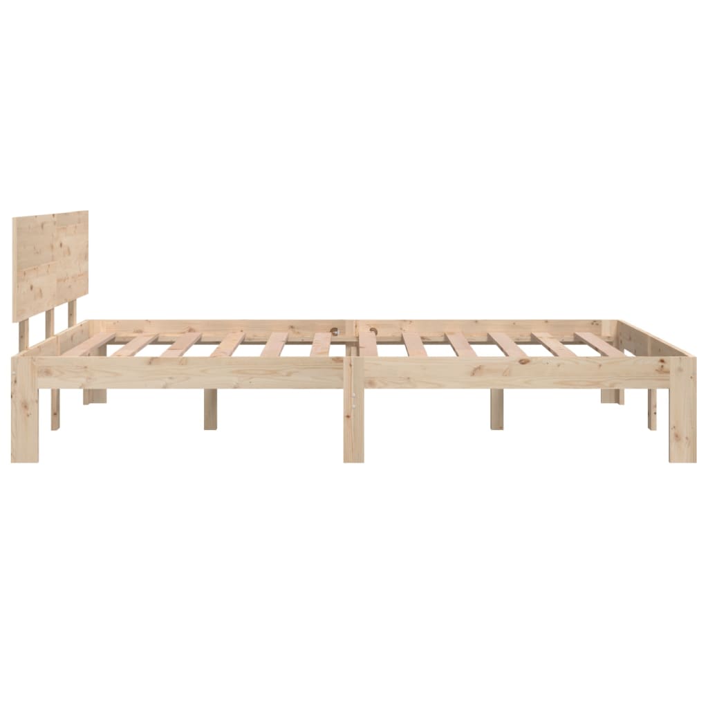 Estrutura de cama pequena casal 120x190 cm pinho maciço