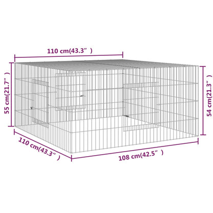 Coelheira 110x110x55 cm ferro galvanizado