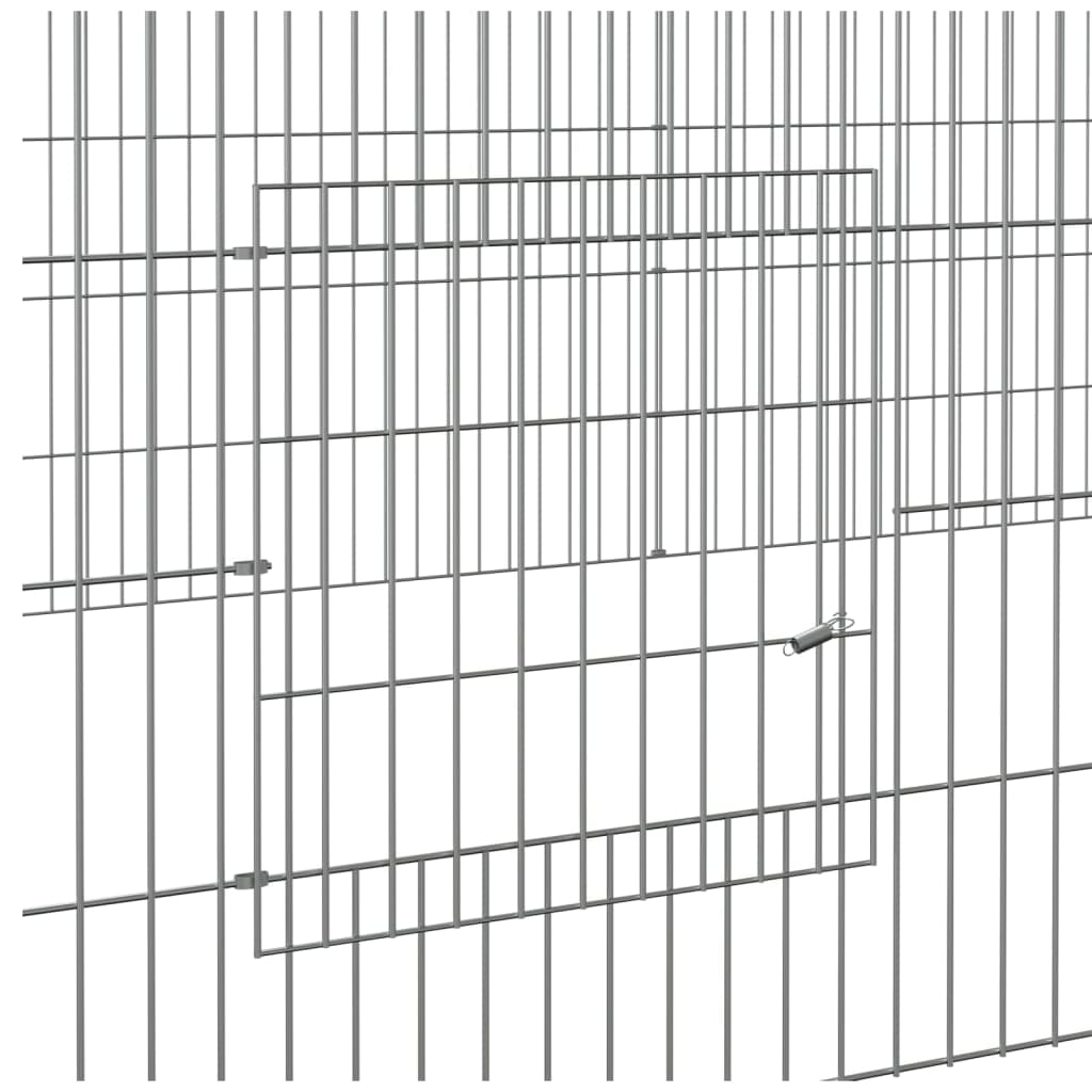 Coelheira de 3 painéis 325x109x55 cm ferro galvanizado