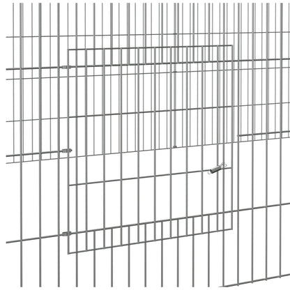 Coelheira de 3 painéis 325x109x55 cm ferro galvanizado