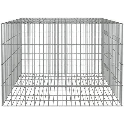 Coelheira de 2 painéis 110x79x54 cm ferro galvanizado