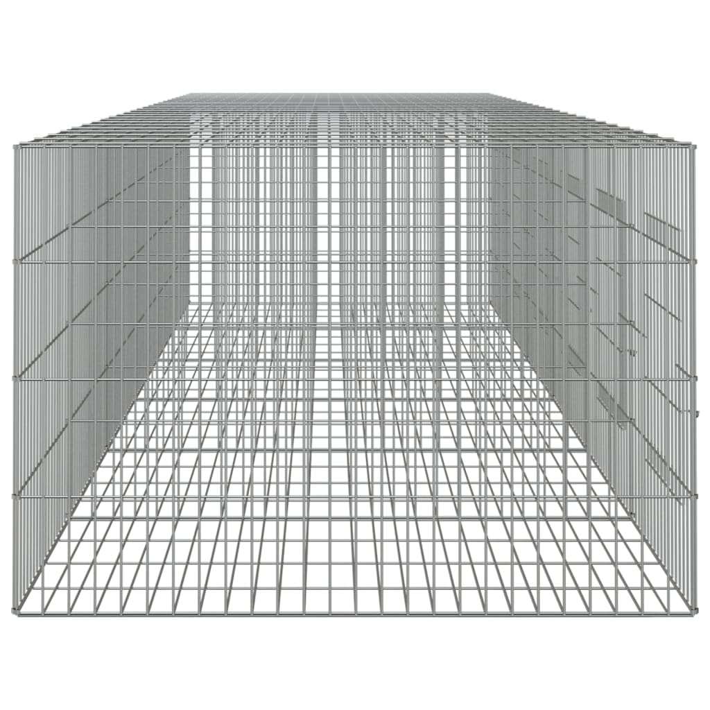 Coelheira de 6 painéis 327x79x54 cm ferro galvanizado