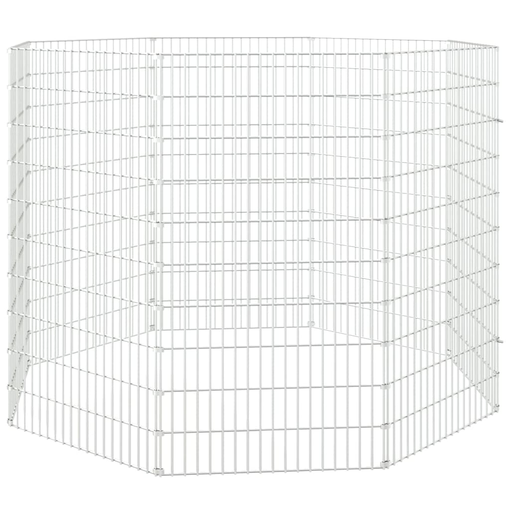 Coelheira de 8 painéis 54x100 cm ferro galvanizado