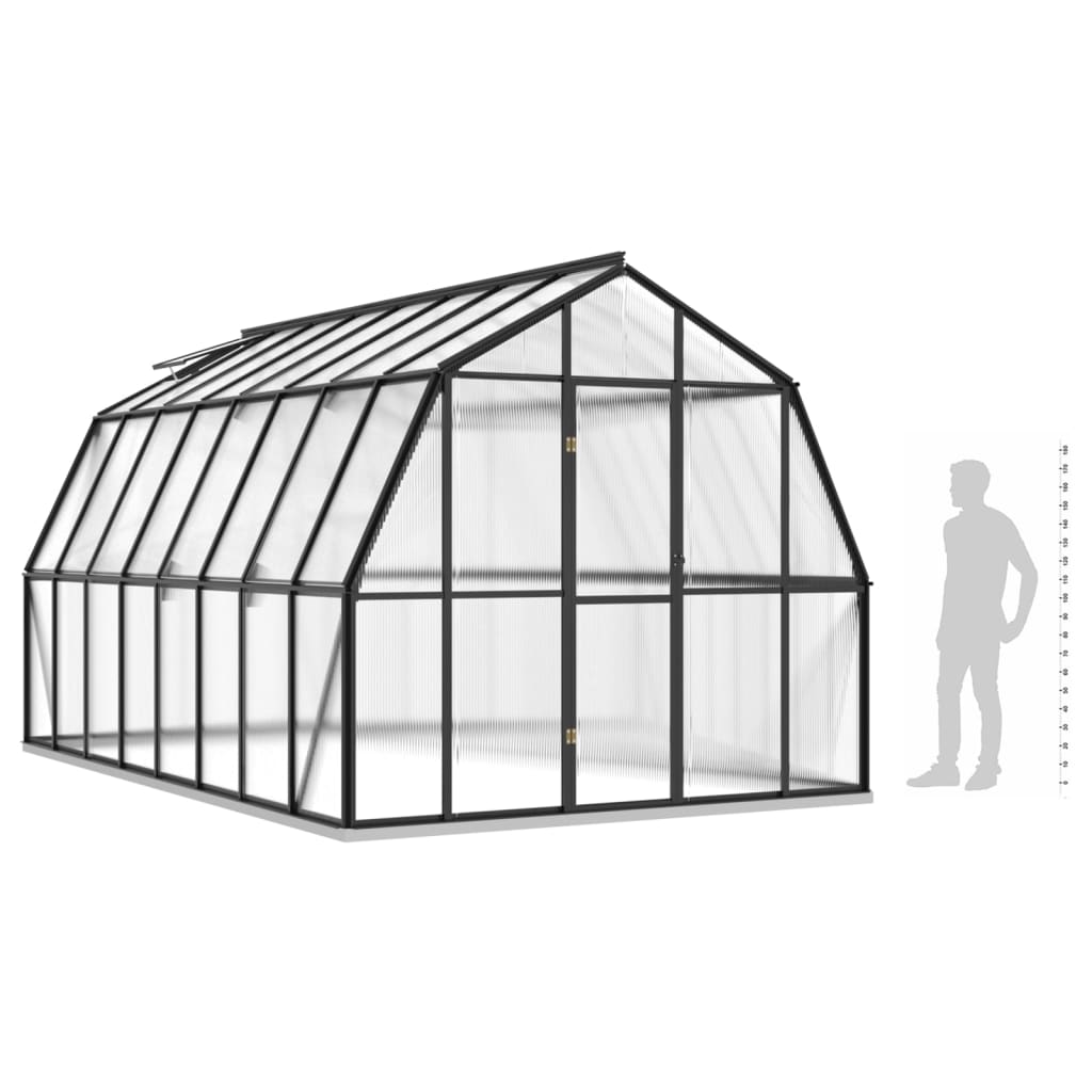 Estufa GreenHouse com Base - 12,63 m² - Estrutura em Aluminio e Aço