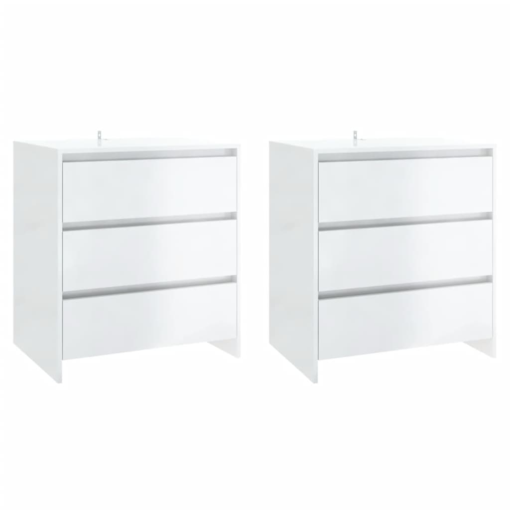 Aparador Endy de 210cm - Branco Brilhante - Design Moderno