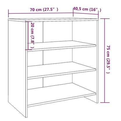 Aparador Vouga de 210 cm - Nogueira - Design Moderno