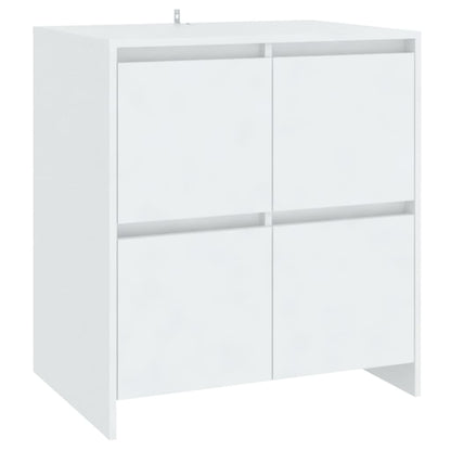 Aparadores 2 pcs 70x41x75 cm aglomerado branco