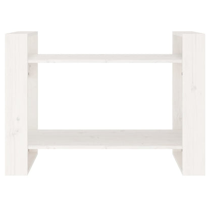 Estante/divisória 80x35x56,5 cm pinho maciço branco