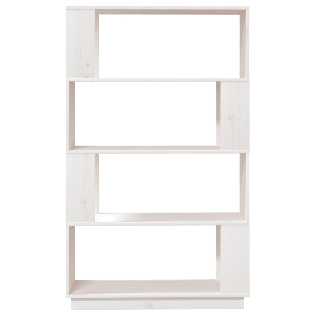 Estante/divisória 80x25x132 cm pinho maciço branco