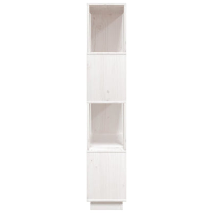 Estante/divisória 80x25x132 cm pinho maciço branco