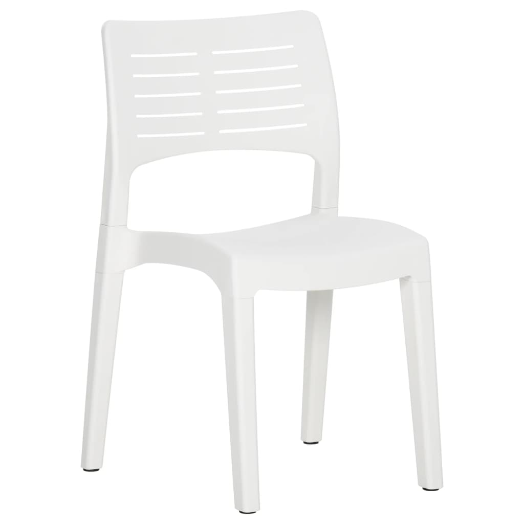 Cadeiras de jardim 2 pcs polipropileno branco