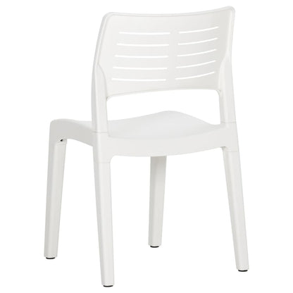 Cadeiras de jardim 2 pcs polipropileno branco