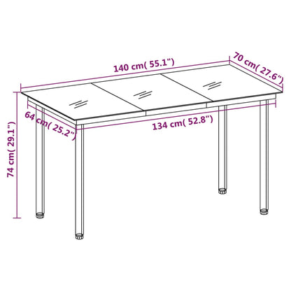 7 pcs conjunto de jantar para jardim com almofadões cinzento