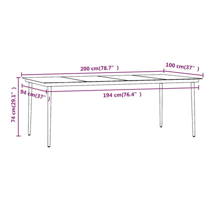 9 pcs conjunto de jantar para jardim c/ almofadões castanho