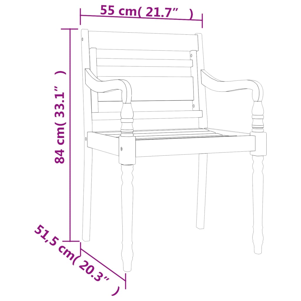 5 pcs conjunto de jantar p/ jardim madeira de teca maciça