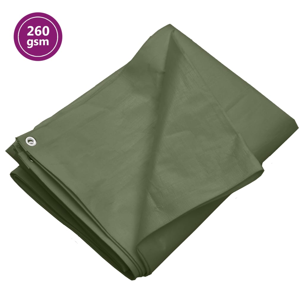 Lona 260 g/m² 3x3 m PEAD verde