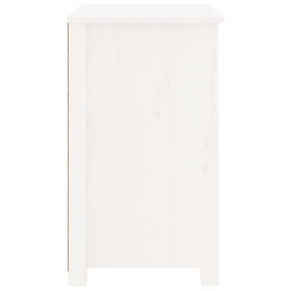 Mesas de cabeceira 2 pcs 50x35x61,5 cm pinho maciço branco