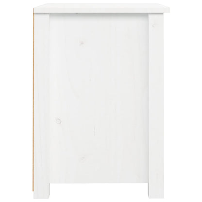 Mesas de cabeceira 2 pcs 40x35x49 cm pinho maciço branco