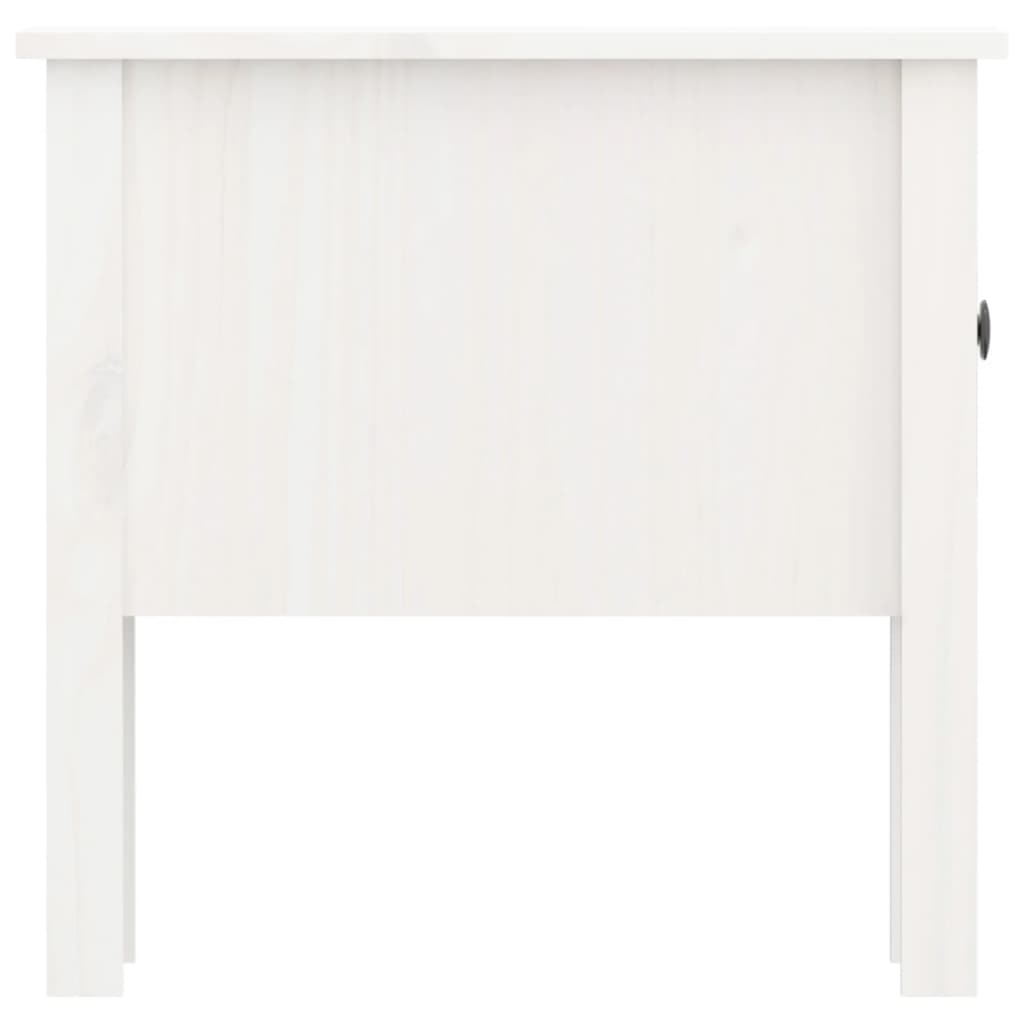 Mesa de apoio 50x50x49 cm pinho maciço Branco