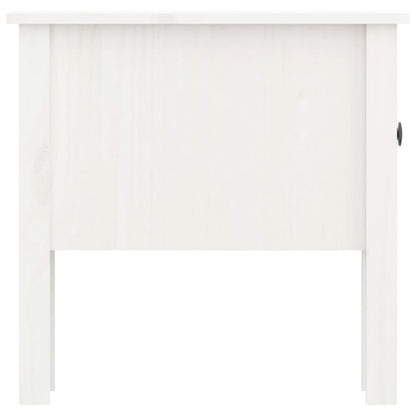 Mesa de apoio 50x50x49 cm pinho maciço Branco