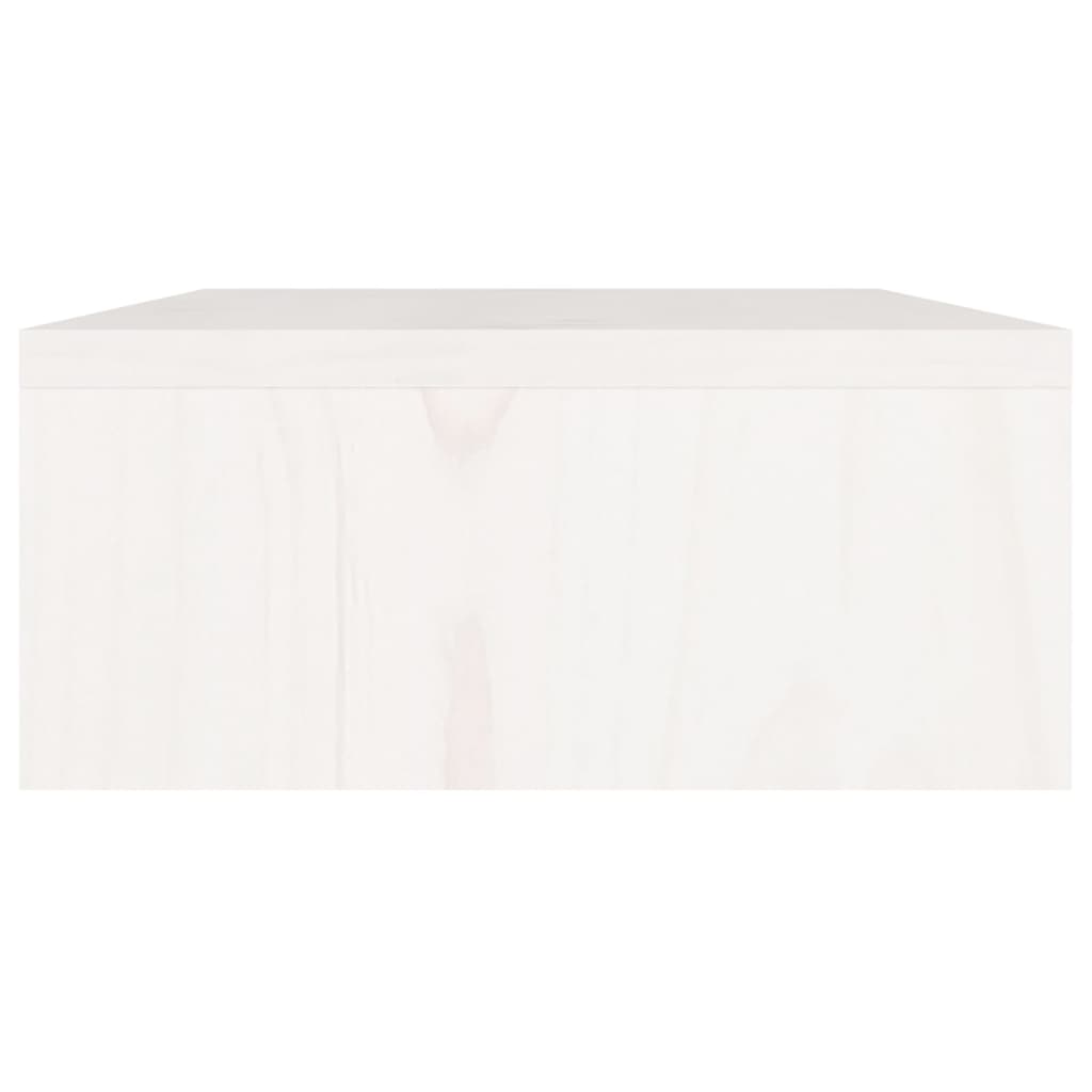 Suporte para monitor 60x24x10,5 cm madeira pinho maciça branco