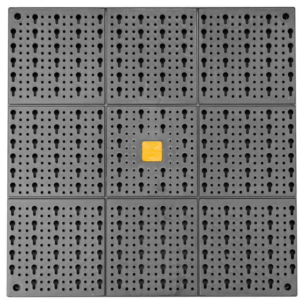 Painel de parede para ferramentas 500x1000 mm 50 ganchos PP