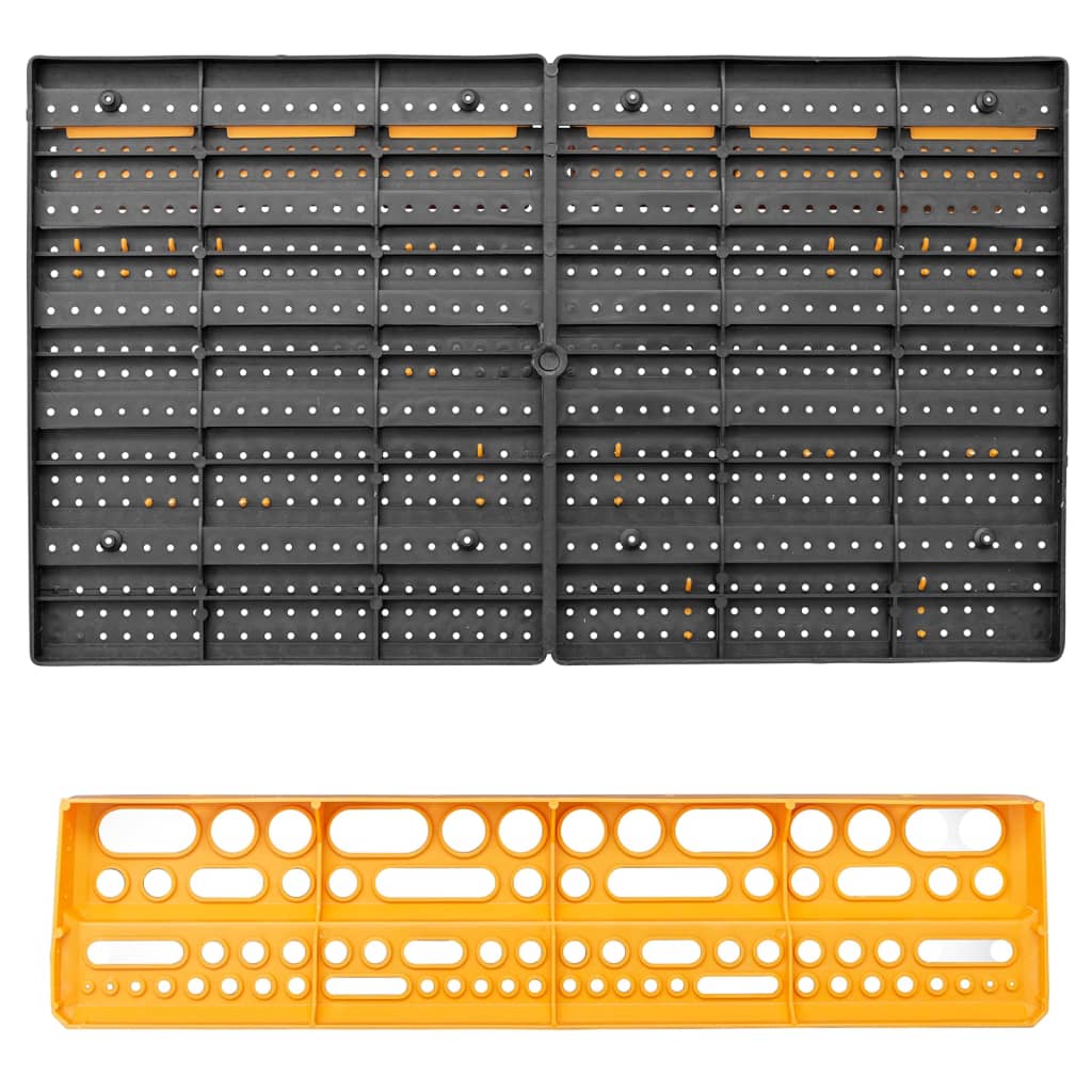 Parede para ferramentas 26 suportes ferramentas 646x385 mm PP