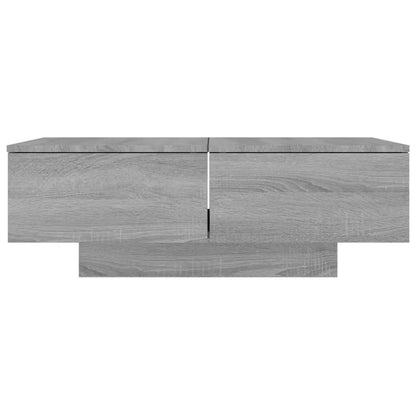 Mesa de Centro Davi com 4 Gavetas - Cinzento - Design Moderno