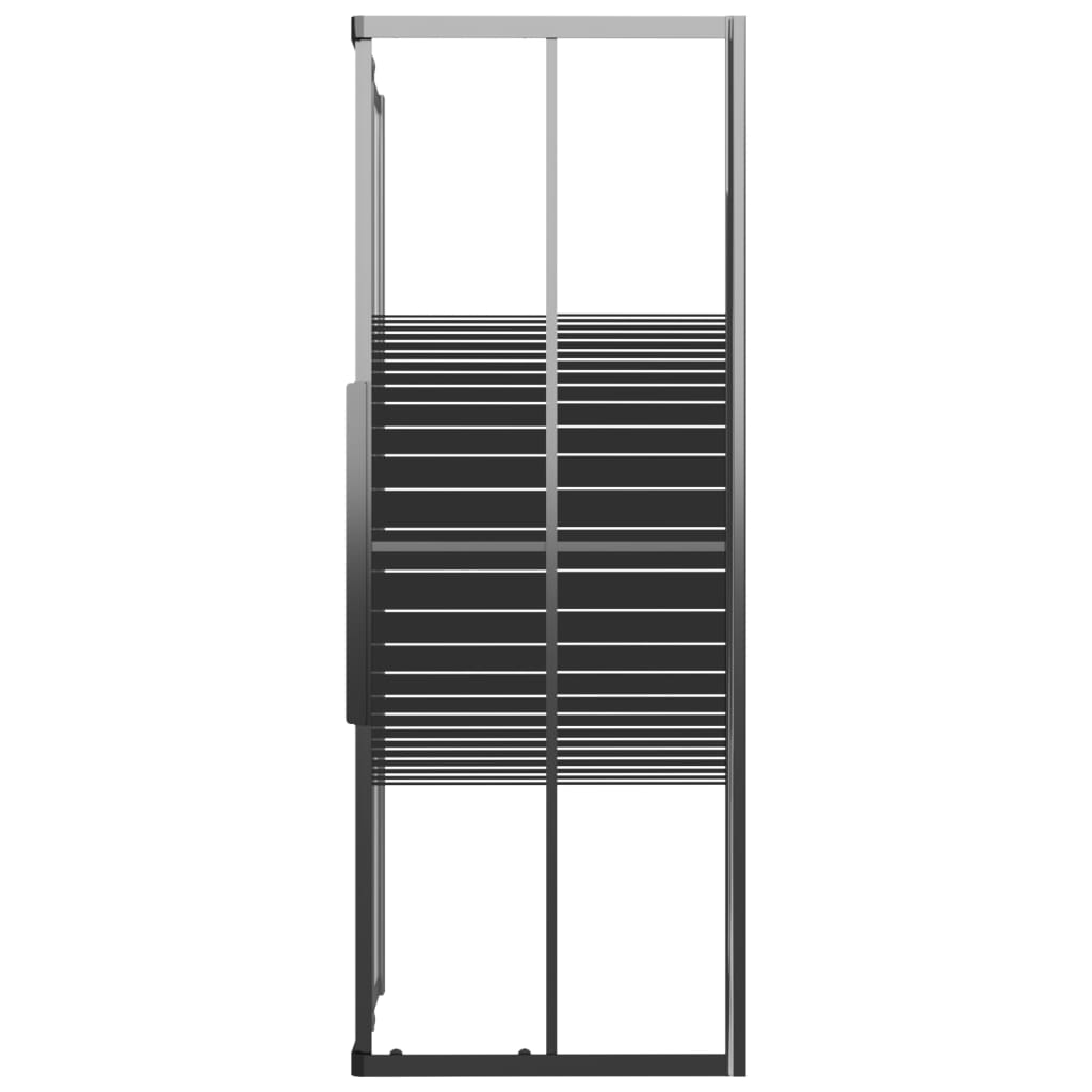 Cabine de duche riscas ESG 80x70x180 cm preto