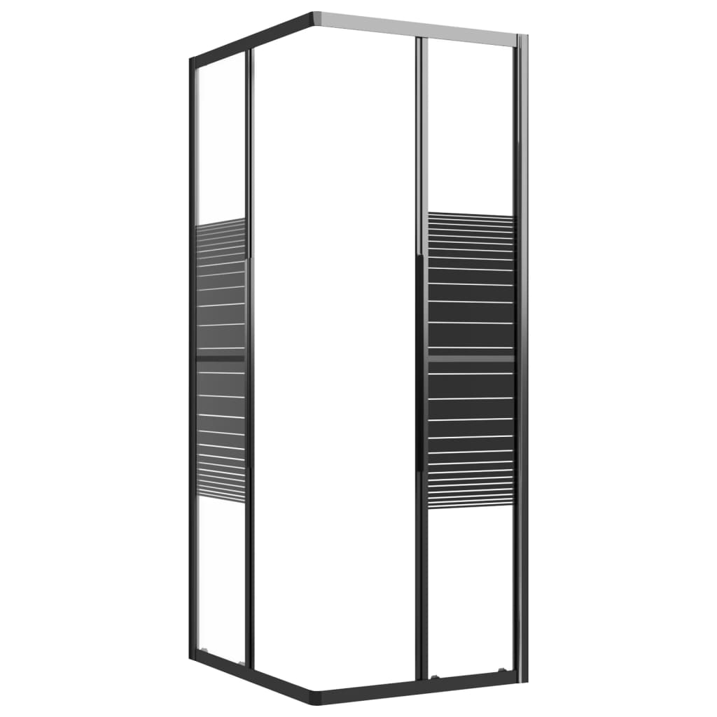 Cabine de duche riscas ESG 80x70x180 cm preto