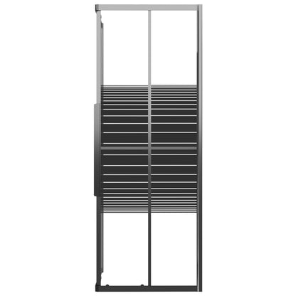 Cabine de duche riscas ESG 80x80x180 cm preto