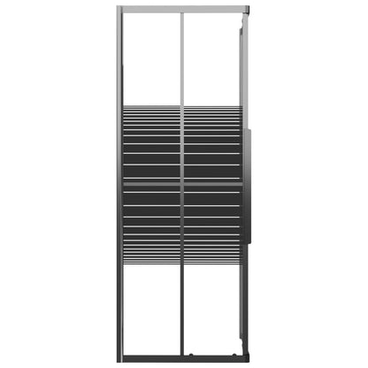 Cabine de duche riscas ESG 80x80x180 cm preto