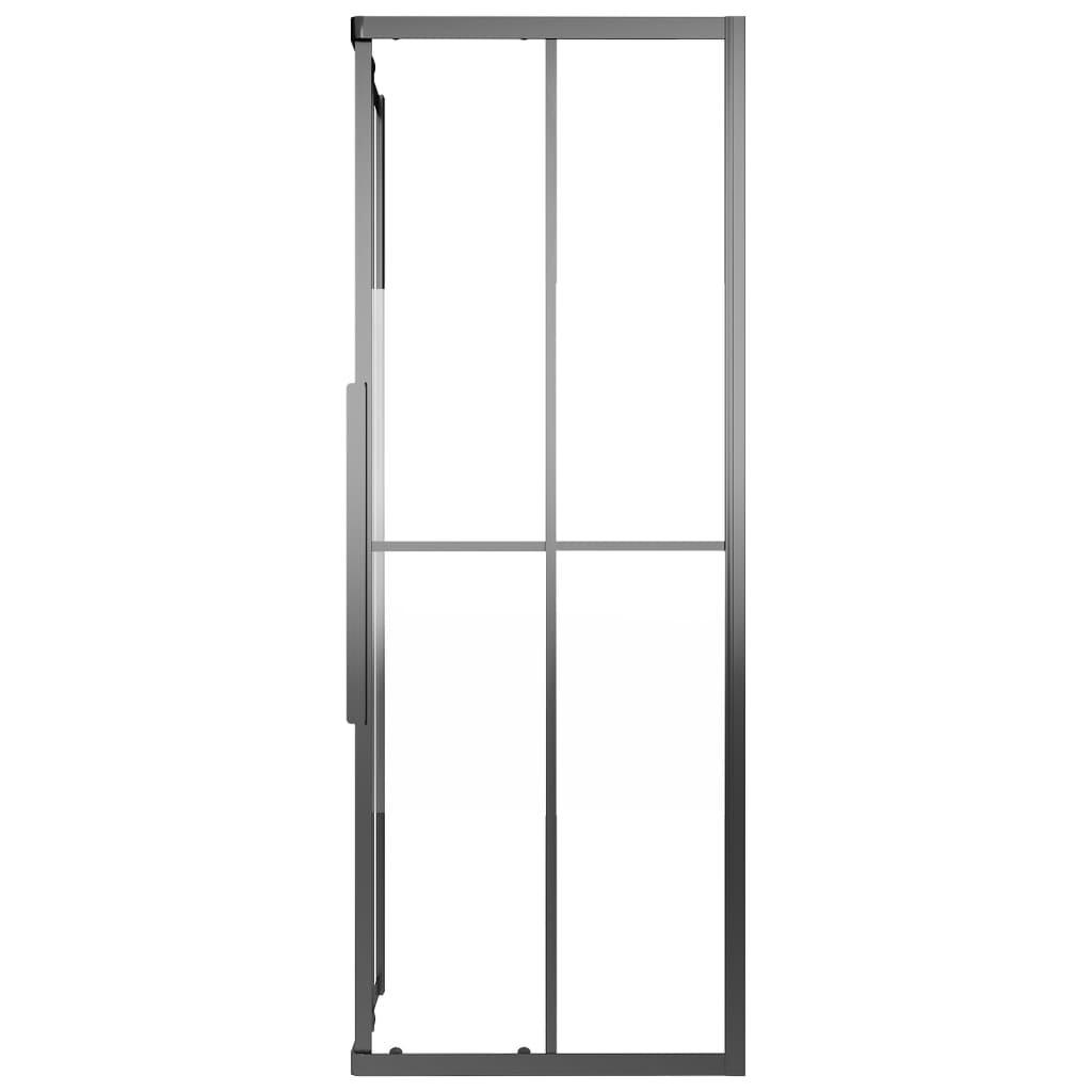 Cabine de duche ESG semiopaco 80x70x180 cm preto