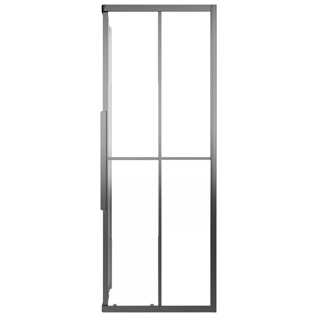 Cabine de duche ESG opaco 80x70x180 cm preto