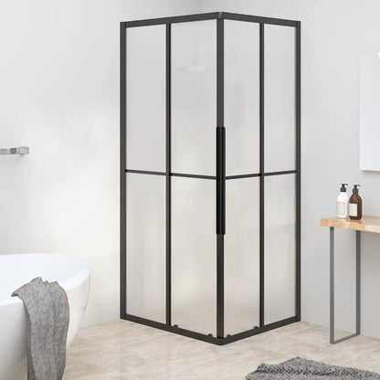 Cabine de duche ESG opaco 80x70x180 cm preto