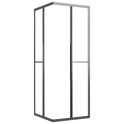 Cabine de duche ESG opaco 80x80x180 cm preto