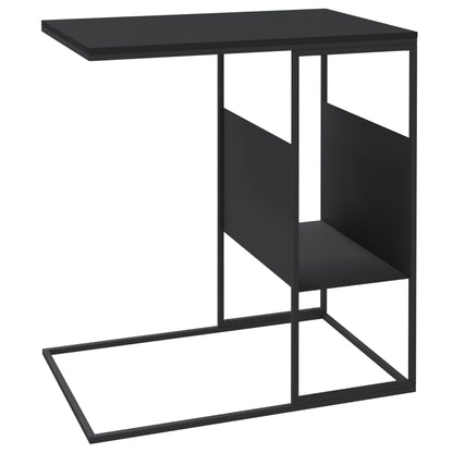 Mesa de apoio 55x36x59,5 cm derivados de madeira preto