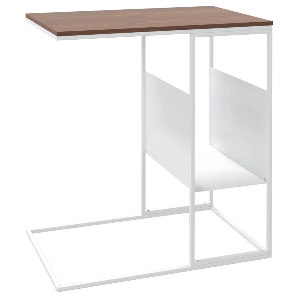 Mesa de apoio 55x36x59,5 cm derivados de madeira branco