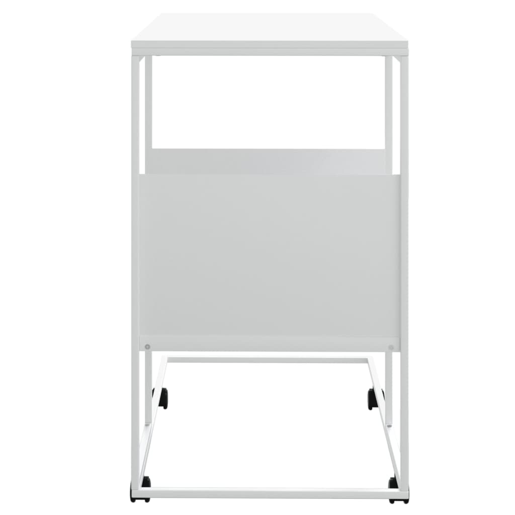 Mesa de apoio c/ rodas 55x36x63,5cm derivados de madeira branco