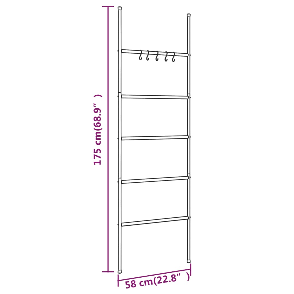 Toalheiro Eskada com 175cm - Design Moderno