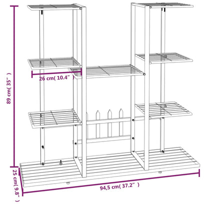 Suporte de vasos 94,5x25x89 cm ferro preto