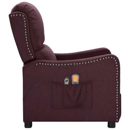 Poltrona de massagens elétrica tecido roxo