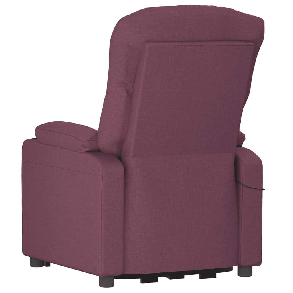 Poltrona elétrica reclinável tecido roxo