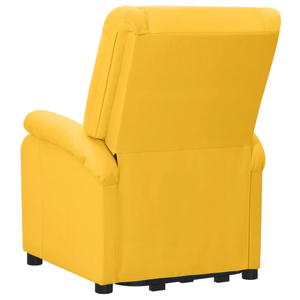 Poltrona elevatória tecido amarelo