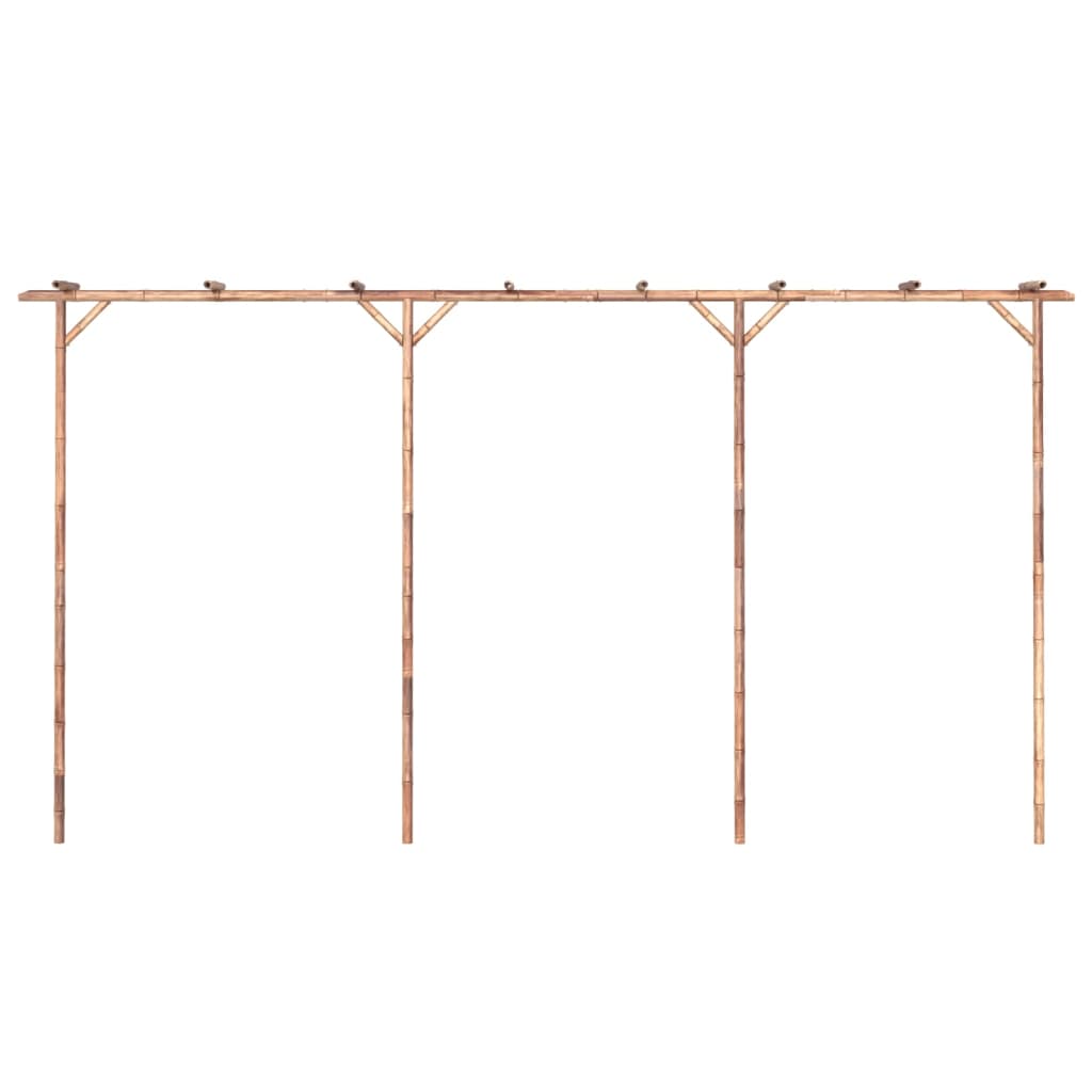 Pérgola de bambu 385x40x205 cm