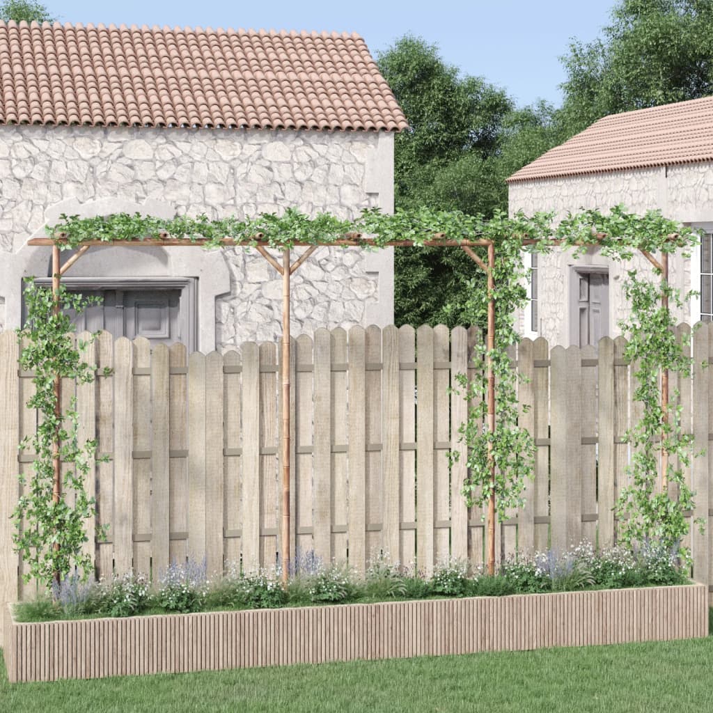 Pérgola de bambu 385x40x205 cm