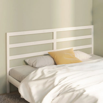 Cabeceira de cama 206x4x100 cm pinho maciço branco