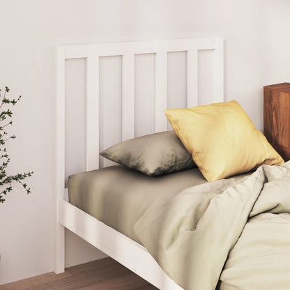 Cabeceira de cama 96x4x100 cm pinho maciço branco